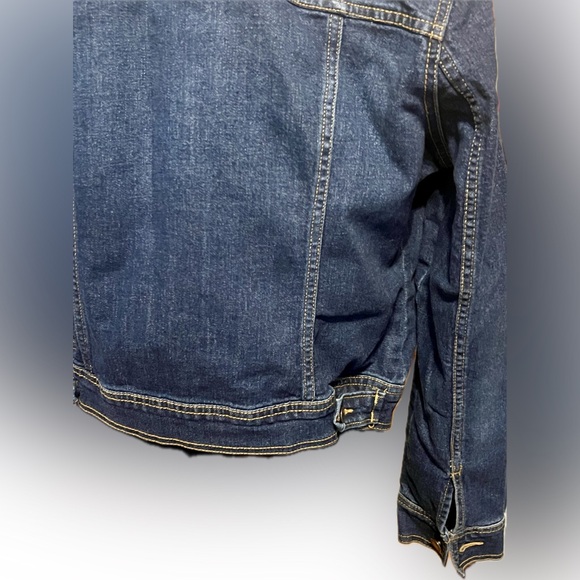 Old Navy Jean Jacket Size L Button Sides Western - Picture 13 of 13